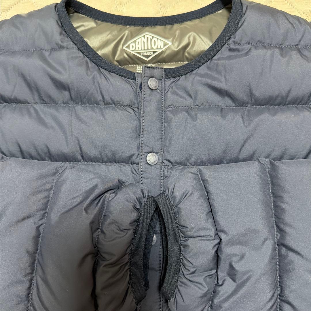 DANTON ダントン インナーダウン ダウンジャケット　ネイビーS