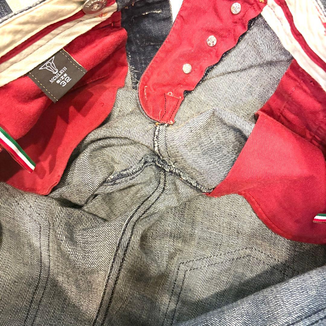 Tramarossa トラマロッサ デニム32濃紺 ボタンフライ イタリア赤ミミ