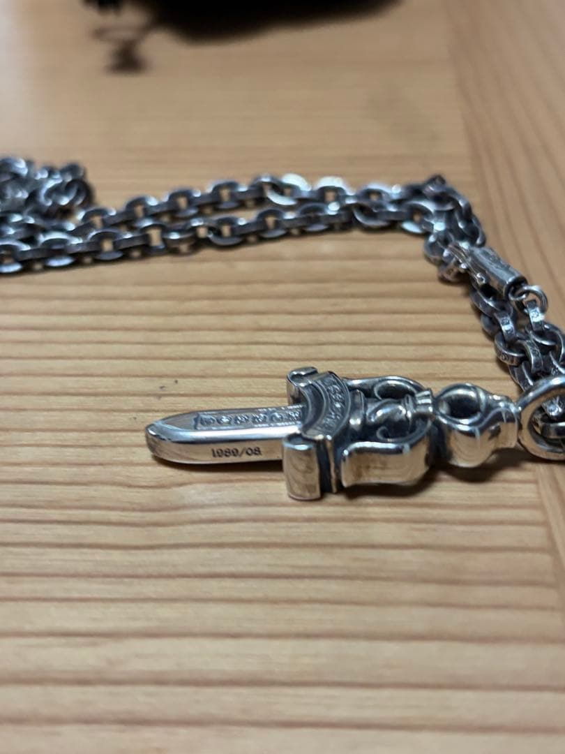 クロムハーツ　ペーパーチェーン　18inch ダブルダガー　ネックレス