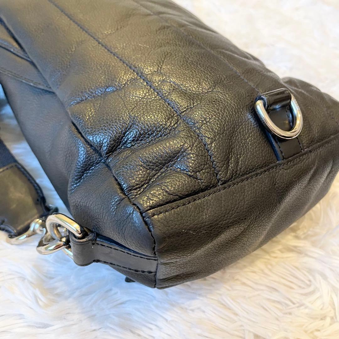 COACH コーチ レザー ボディバッグ ブラック クロスボディ ワンショルダー