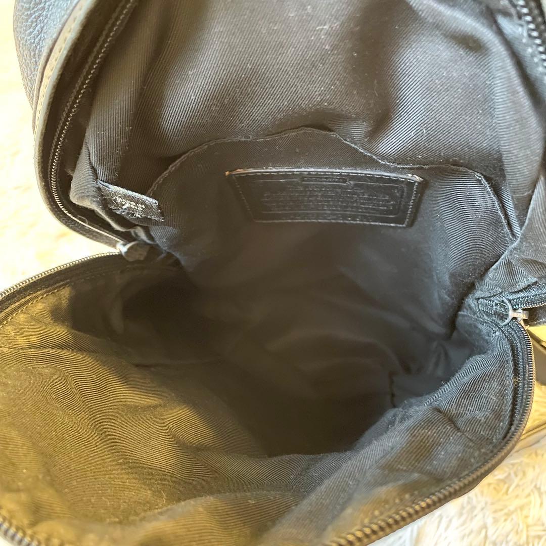 COACH コーチ レザー ボディバッグ ブラック クロスボディ ワンショルダー