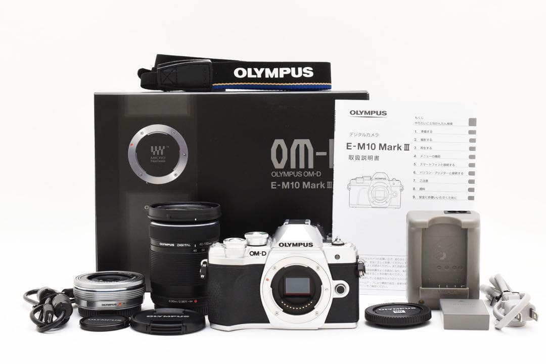【新品級】OLYMPUS E-M10 MARK III ダブルズームキット