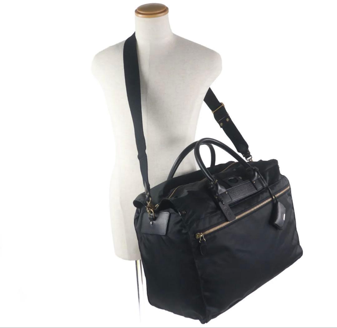 極美品　Felisi フェリージ　P3 ボストン　ブラック　イタリア製