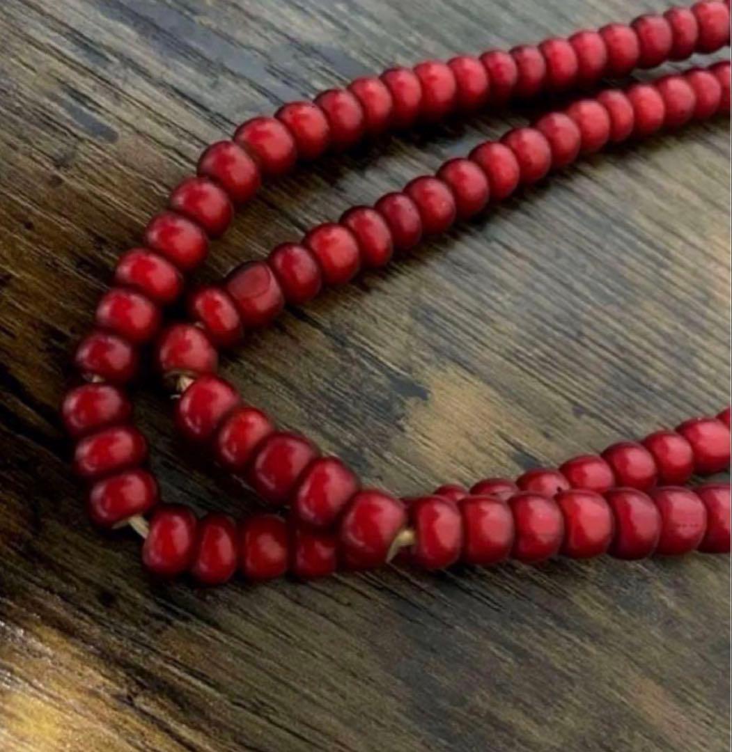 【★超レア★オールドホワイトハーツ】★ビンテージビーズ7mm〜8mmカスタム用に