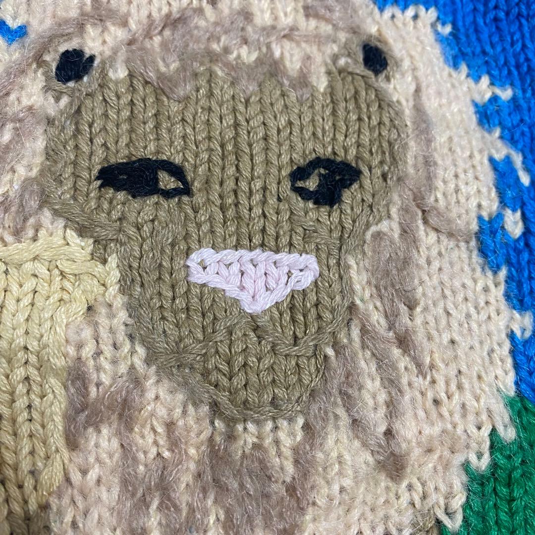 Storybook Knits アニマル 動物 ニットガーディガン 古着 レトロ