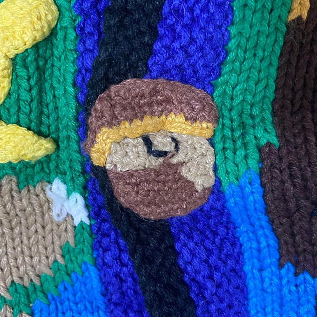 Storybook Knits アニマル 動物 ニットガーディガン 古着 レトロ