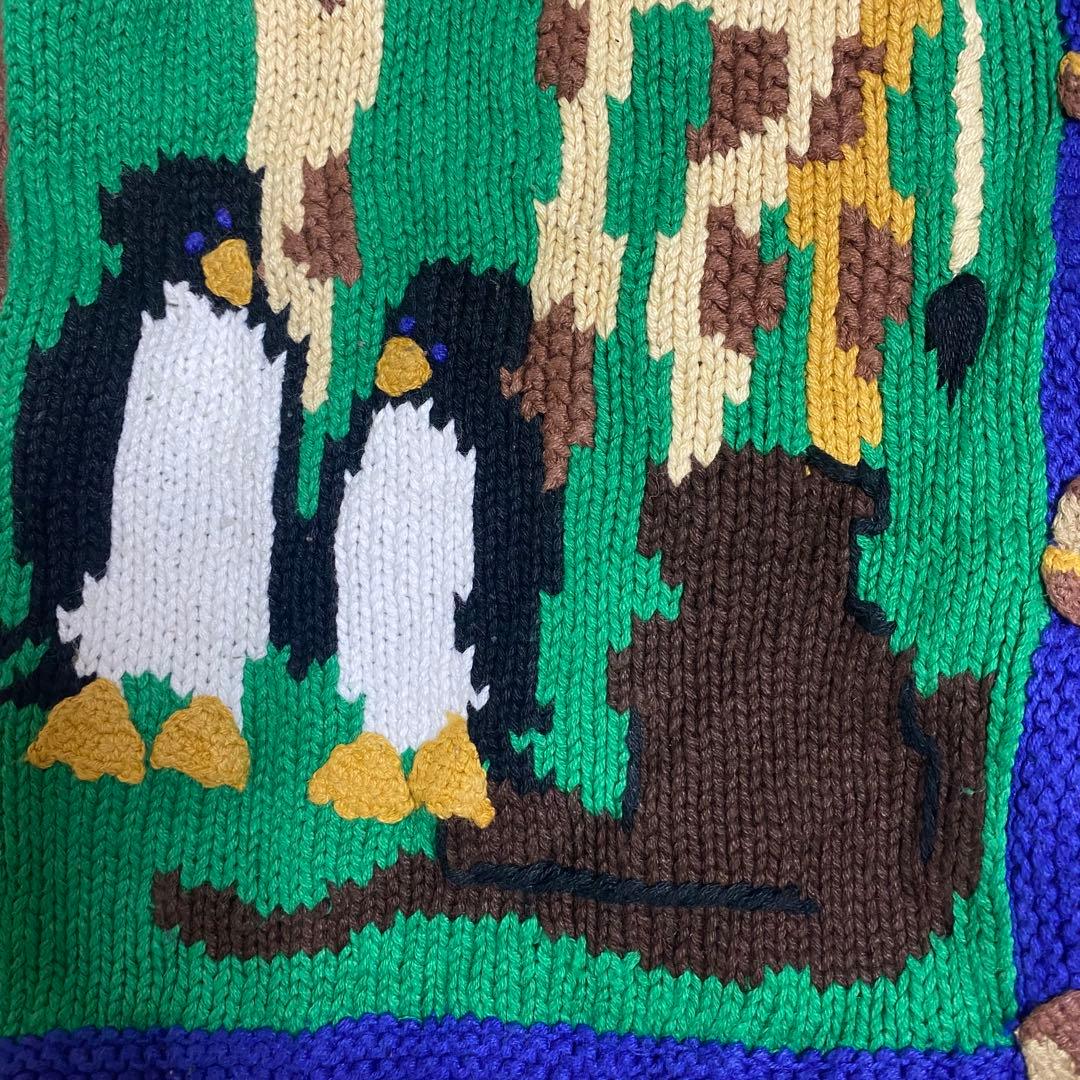 Storybook Knits アニマル 動物 ニットガーディガン 古着 レトロ