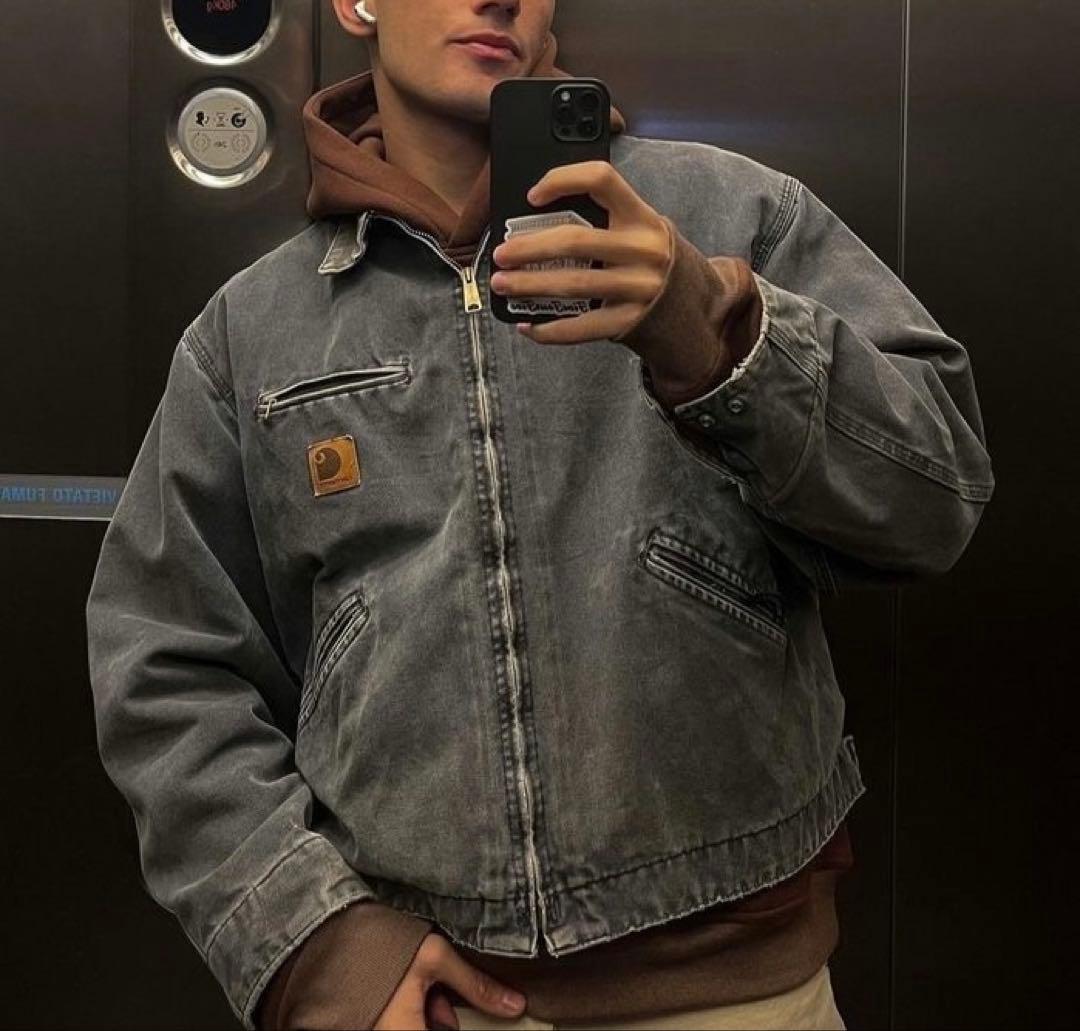 「超希少」USA製 Carhartt デトロイトジャケット　J001BLK