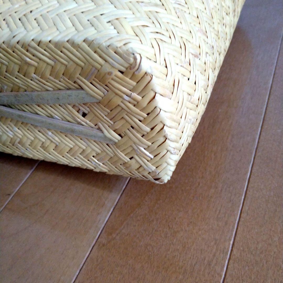 再値引き→鳥越竹細工　かご　かごバッグ