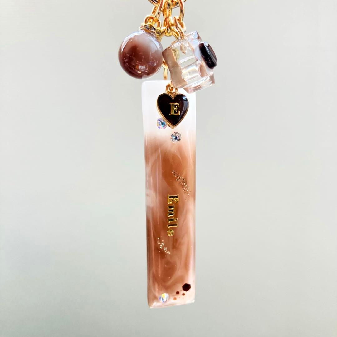 白藤ページ　名入れチャーム　レジンキーホルダー　7点