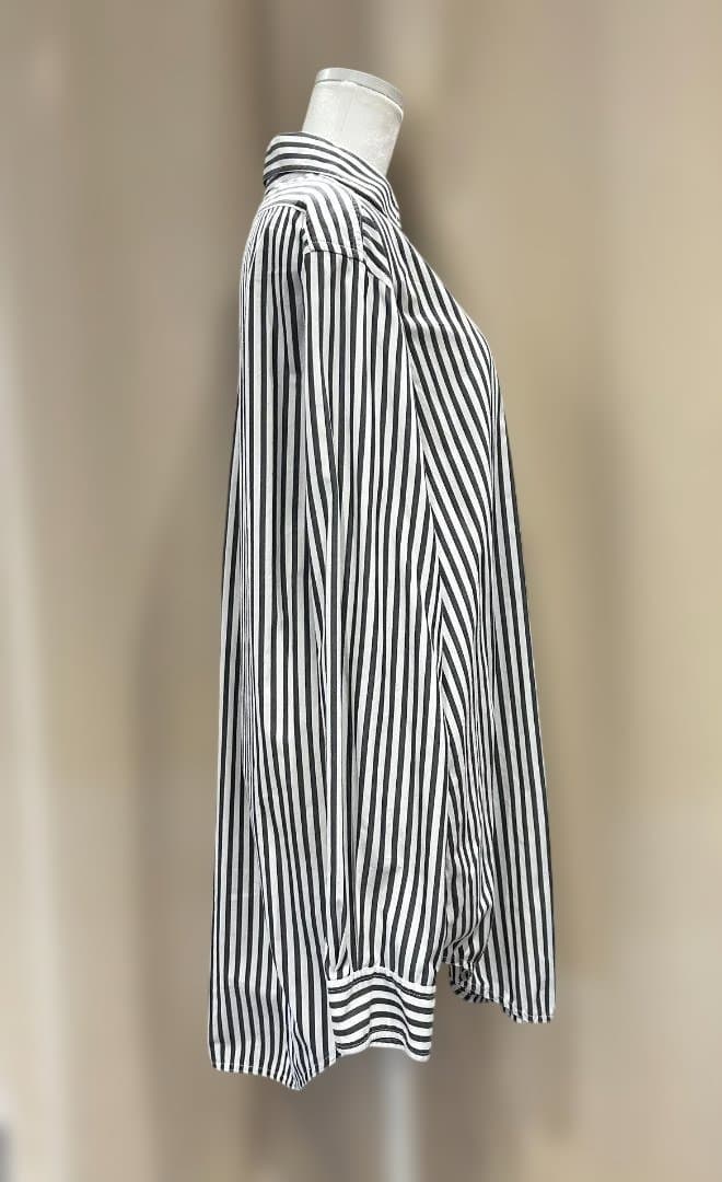 CHANEL　シャネル　ストライプ　長袖シャツ　38　コットン　ヴィンテージ