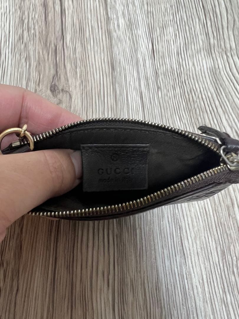 GUCCI シグネチャー フック付き ケース 財布 キーケース