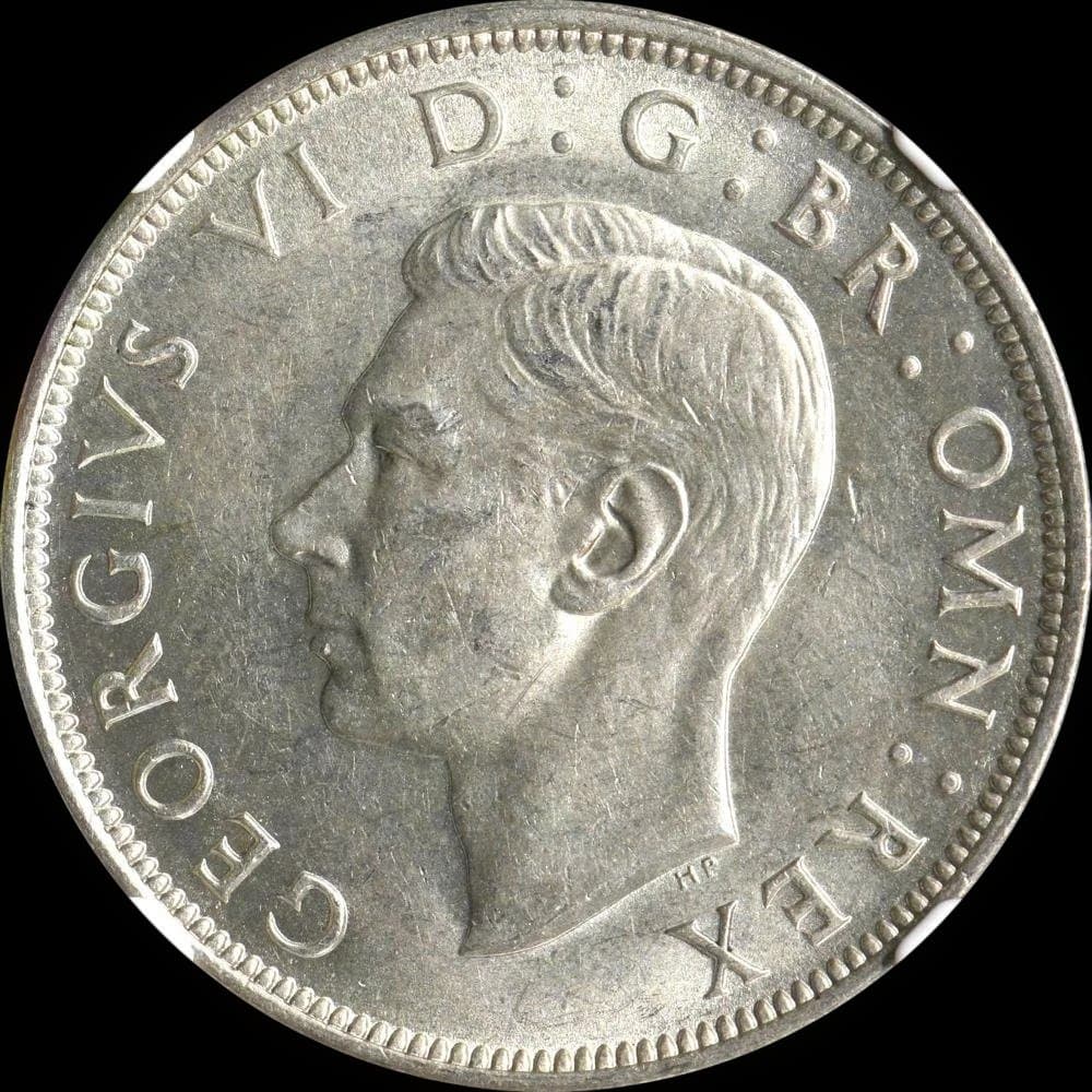⭐️【NGC MS63】1944 イギリス 1/2Crown 銀貨 シルバー