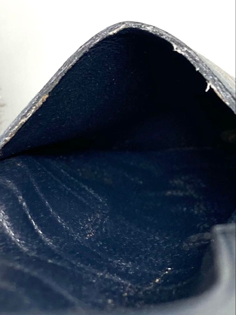 良品　GUCCI グッチ　オールドグッチ　シェリーライン　ケース　ネイビー