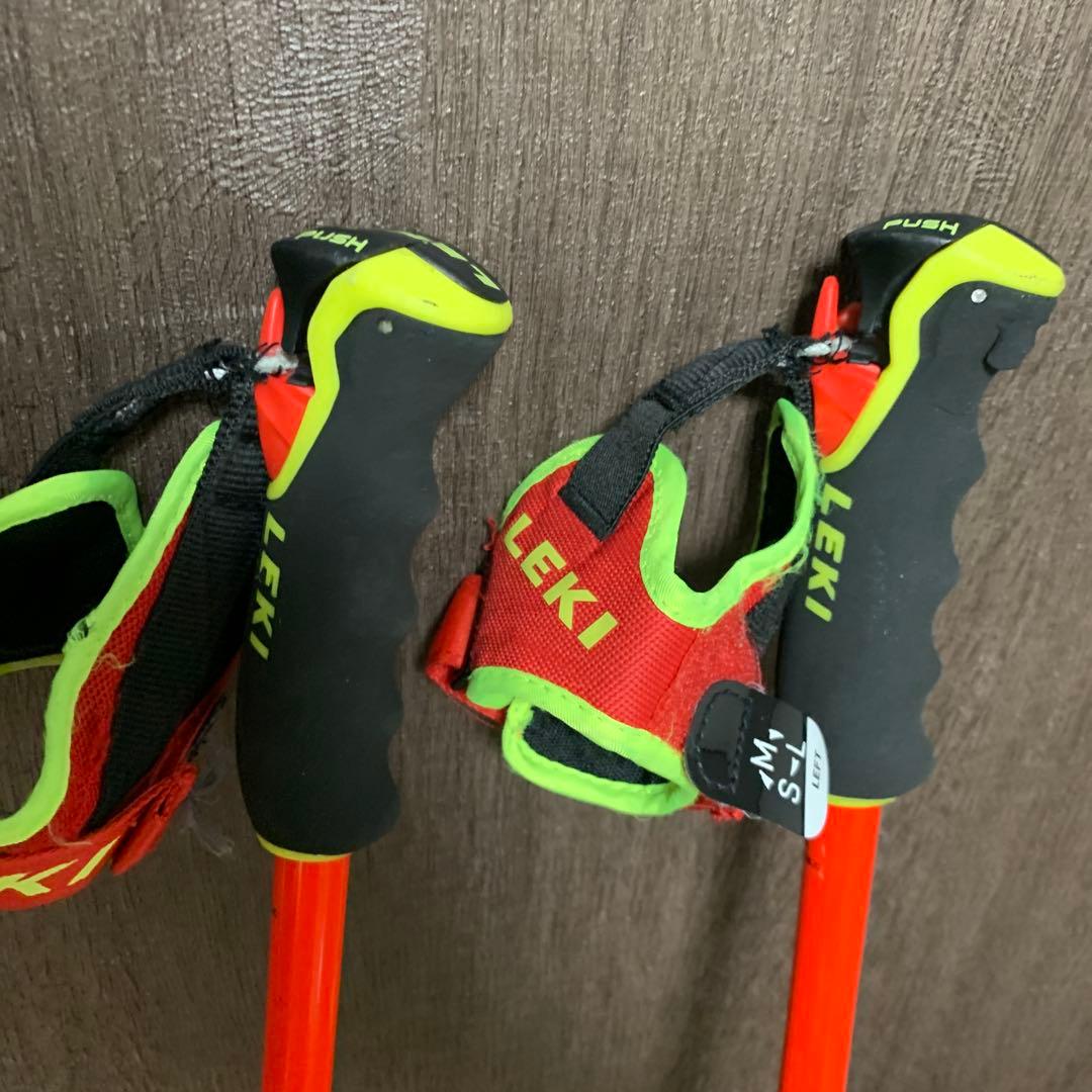 LEKI スキー用ストック オレンジ　125cm