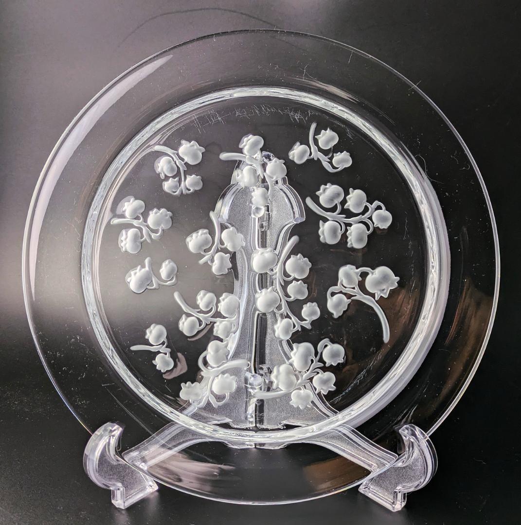 訳あり★ラリック フランス★すずらん ビンテージ プレート★可愛らしいお皿です