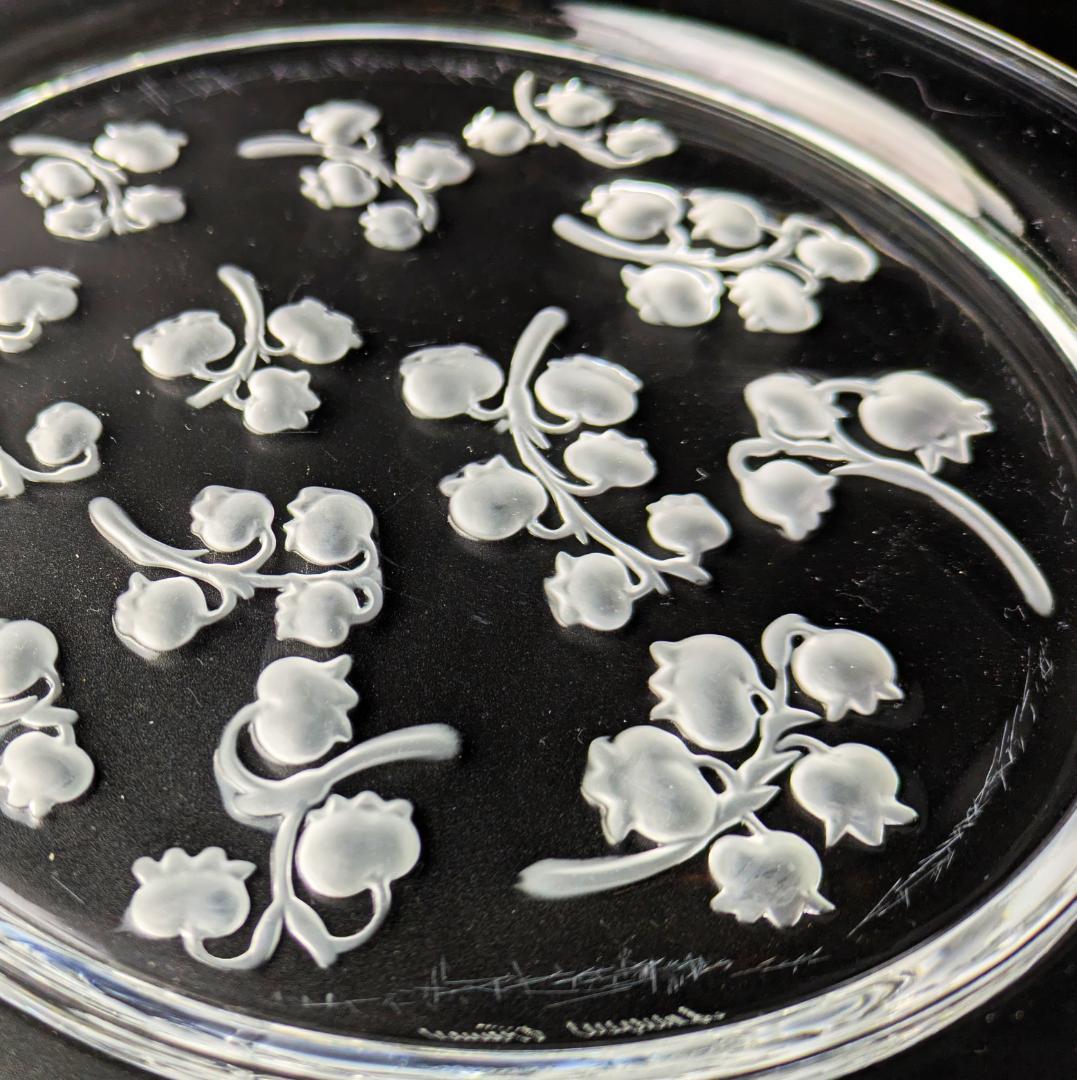 訳あり★ラリック フランス★すずらん ビンテージ プレート★可愛らしいお皿です