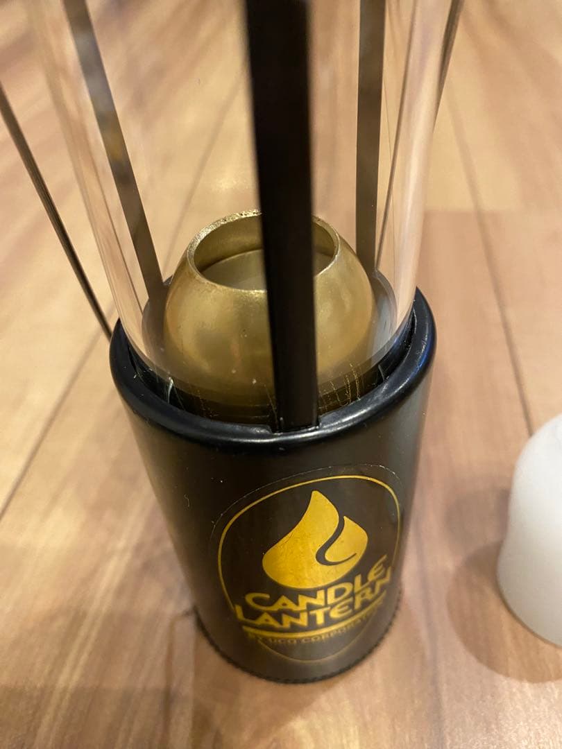 90s USA製　旧ロゴ　UCO キャンドルランタン　黒×金　金デカール　希少