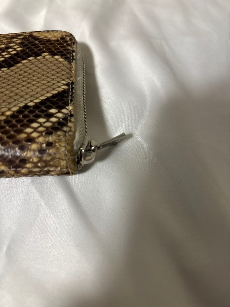 Hender Scheme パイソンレザー ラウンドファスナー長財布