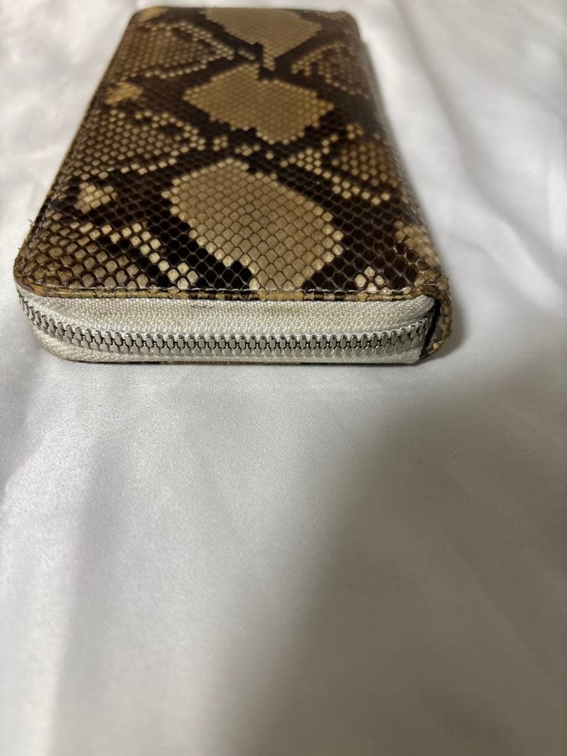 Hender Scheme パイソンレザー ラウンドファスナー長財布