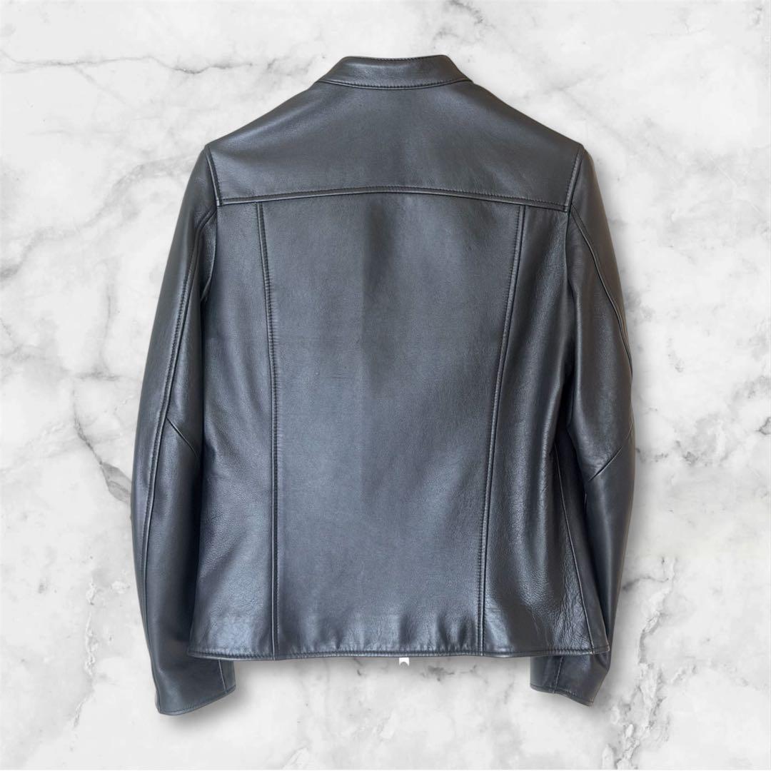 【1/3まで値引中！】【試着のみ美品】【ラムレザージャケット】【Lサイズ】