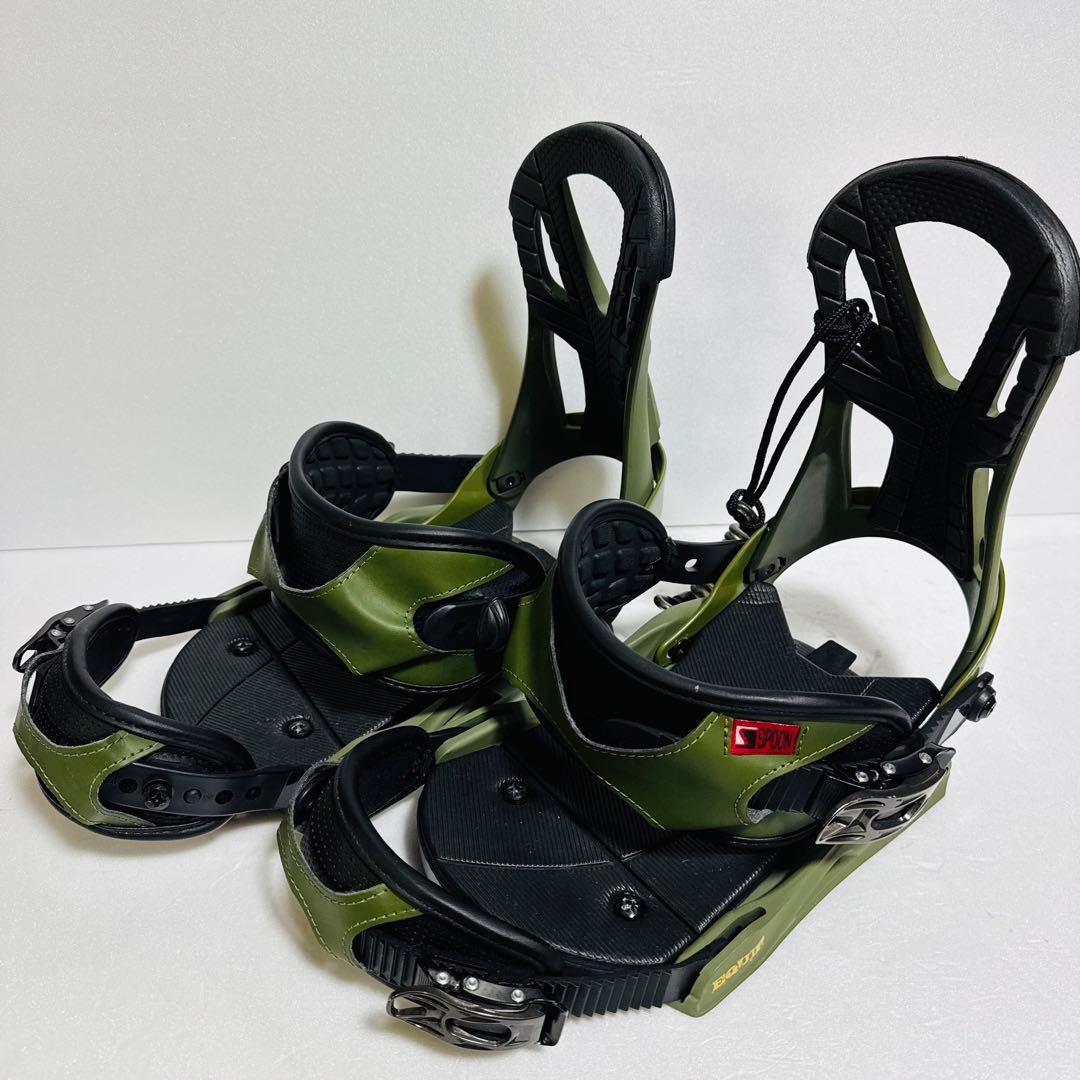 MLサイズ オリーブグリーン スノーボードビンディング初心者格安激安