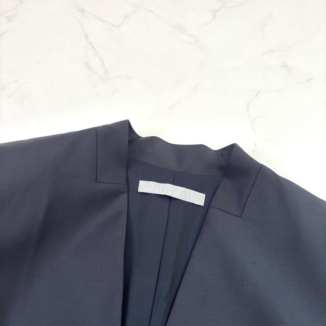 【極美品 大きいサイズ】セオリーリュクス エグゼクティブ セットアップスーツ 黒