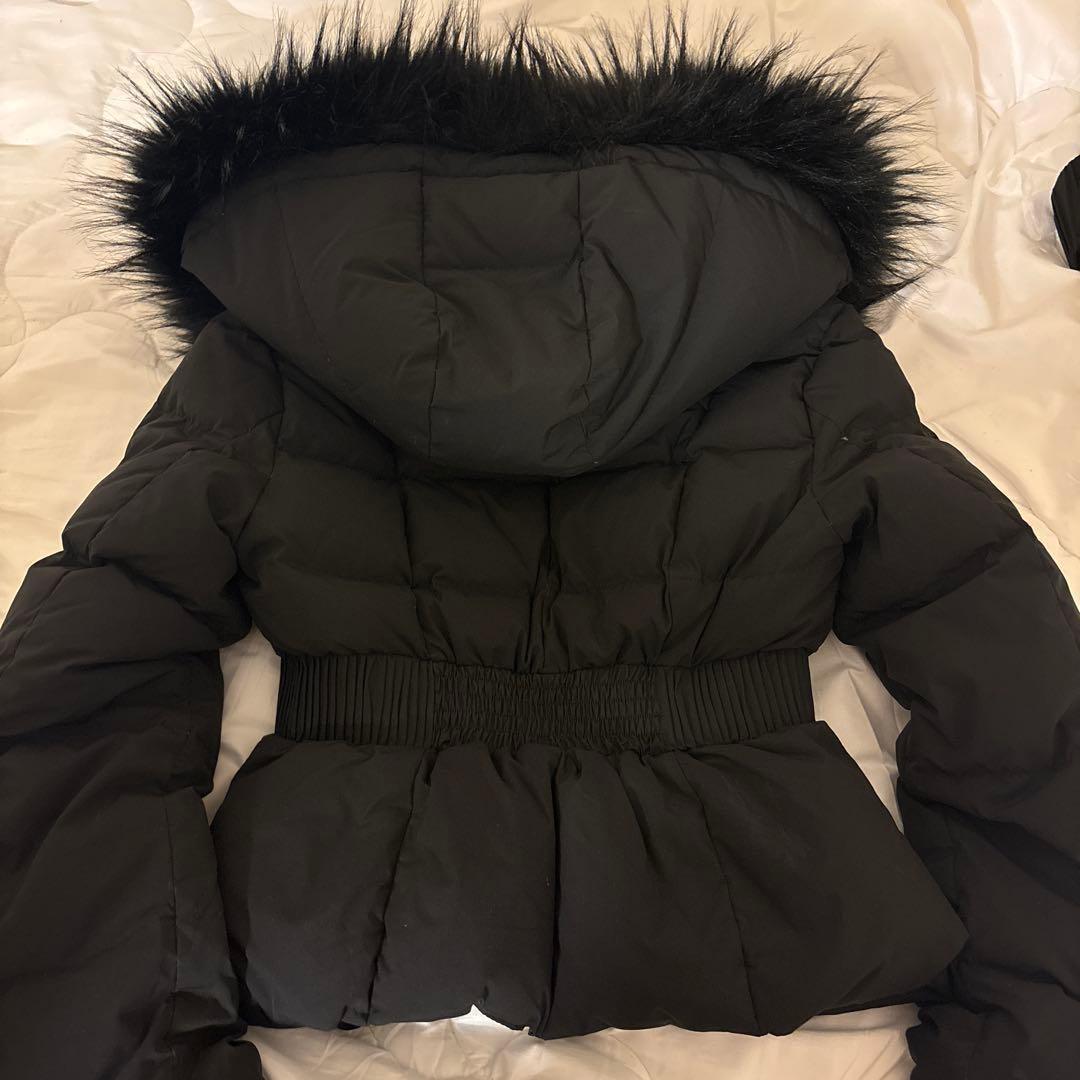 ファー付きショートダウンジャケット