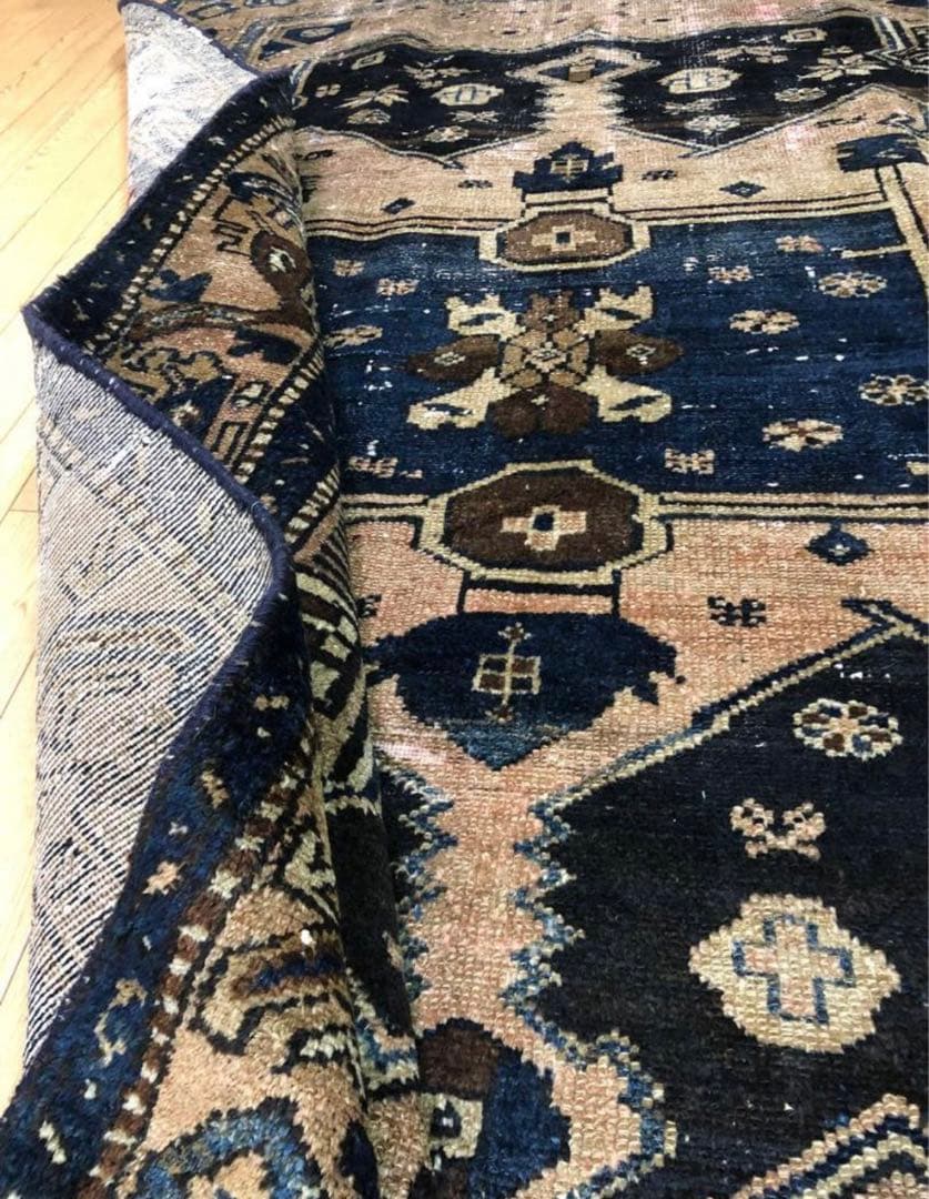 ペルシャ絨毯 ヴィンテージラグ 202×132cm 手織り オールドpersia