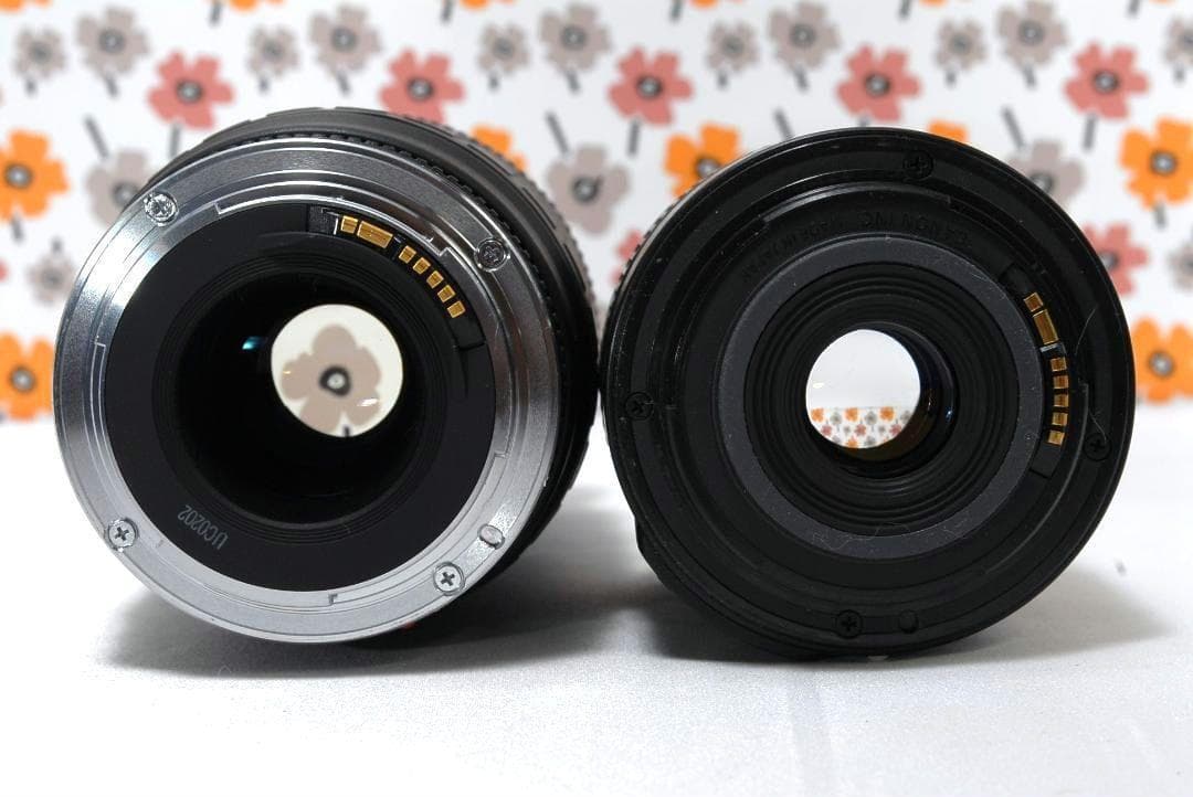 ❤Canon Kiss X7❤スマホ転送OK❤手振れ補正付レンズ❤ダブルレンズ❤