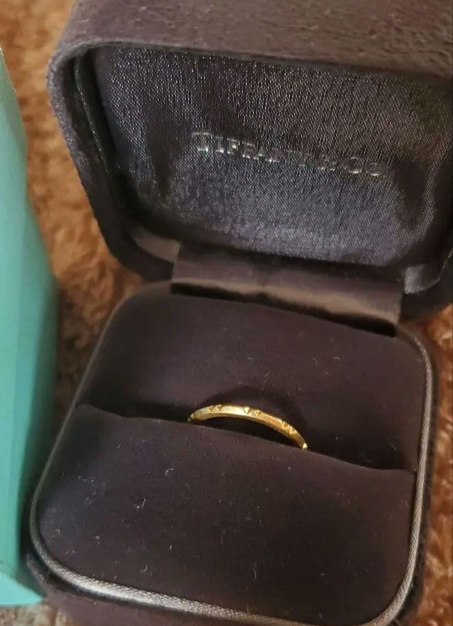 最終値下げ 美品 Tiffany&Co. トゥルーバンド リング K18 9号