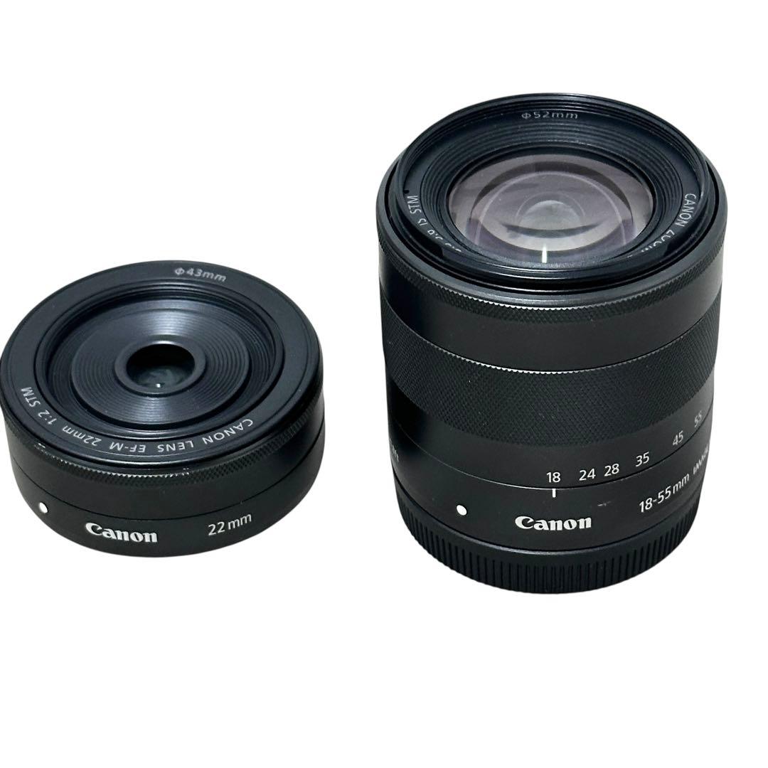 CANON EOS M ミラーレス一眼 ダブルレンズキット レッド 赤