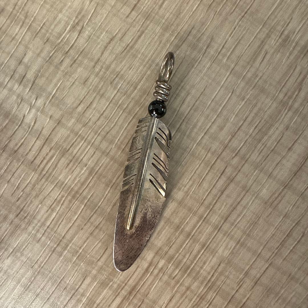 【レイトレイシー】刻印入り　シルバー925 フェザーヘッド