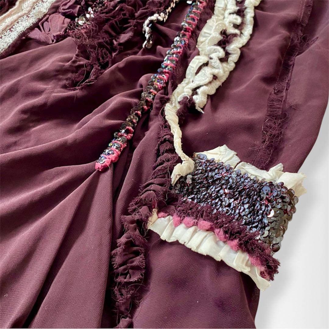 トリコ コムデギャルソン スパンコール装飾ワンピース