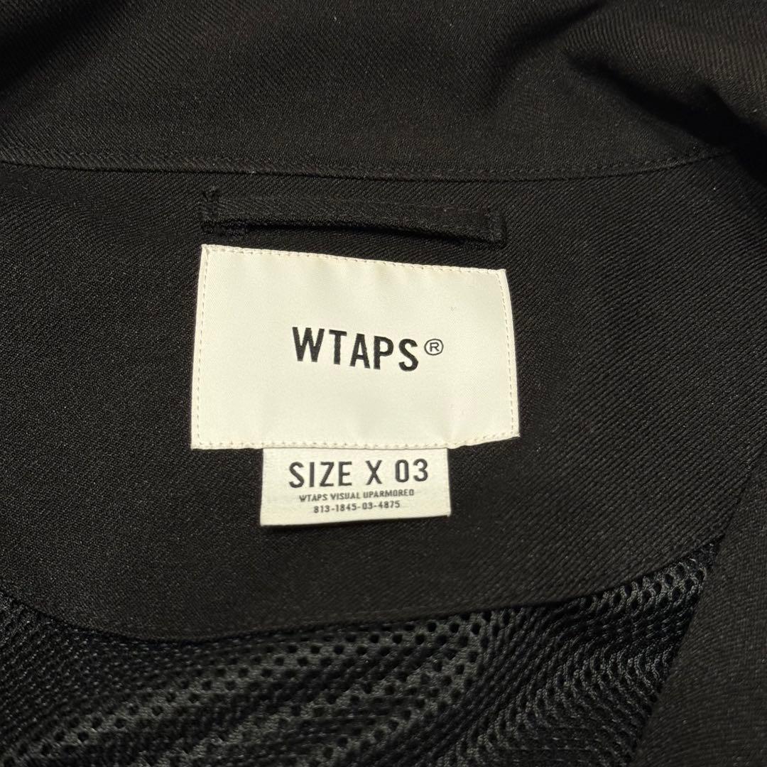 極美品★WTAPS トラックジャケット　Lサイズ　黒　刺繍入り　ロゴ入り