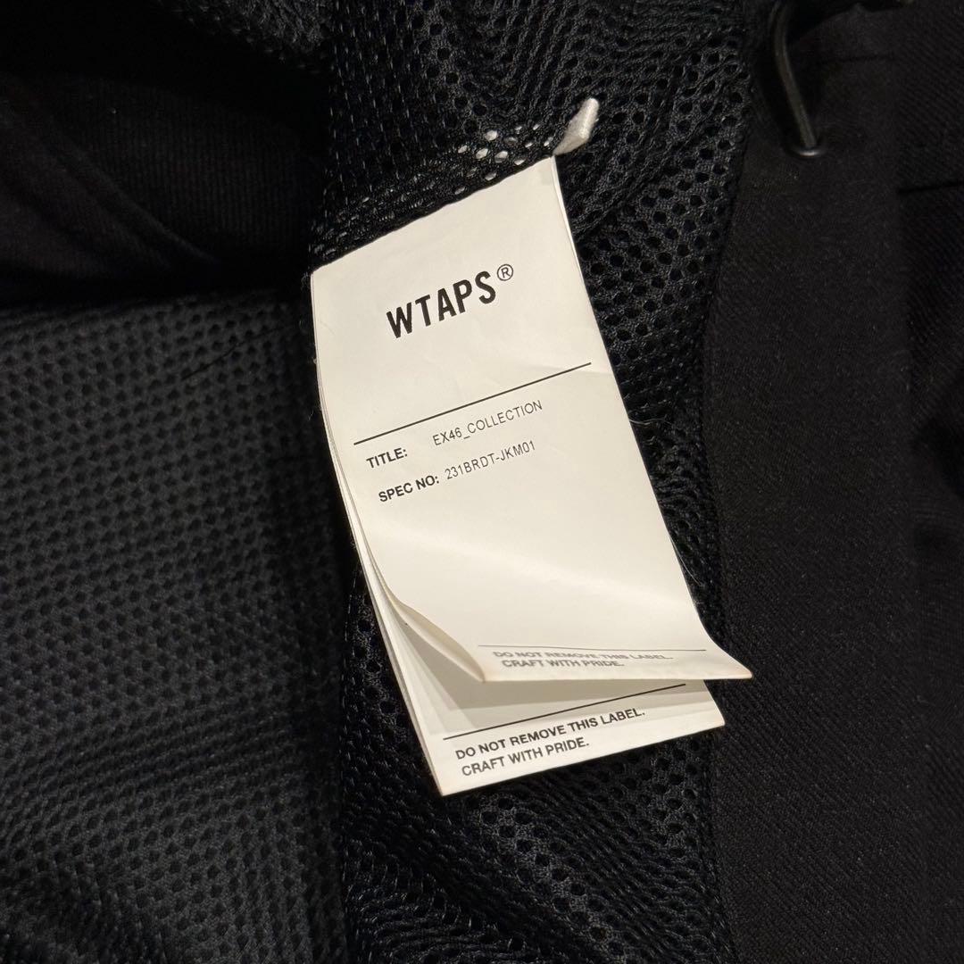 極美品★WTAPS トラックジャケット　Lサイズ　黒　刺繍入り　ロゴ入り