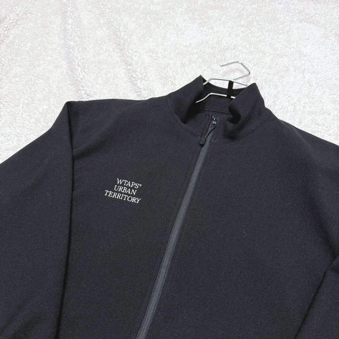 極美品★WTAPS トラックジャケット　Lサイズ　黒　刺繍入り　ロゴ入り