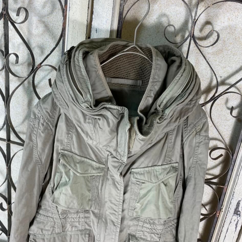 goa 平成 マクブリング y2k 短丈 ボトルネック ミリタリージャケット