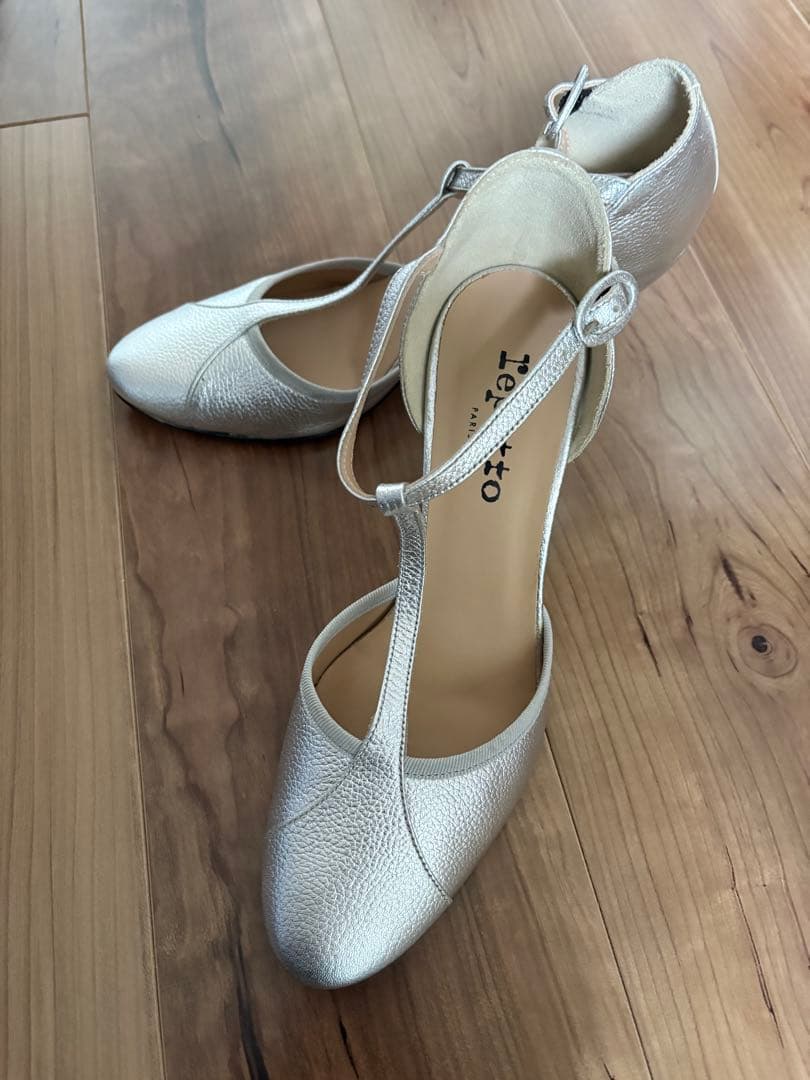 repetto シルバー ハイヒール・パンプス箱付き31500円