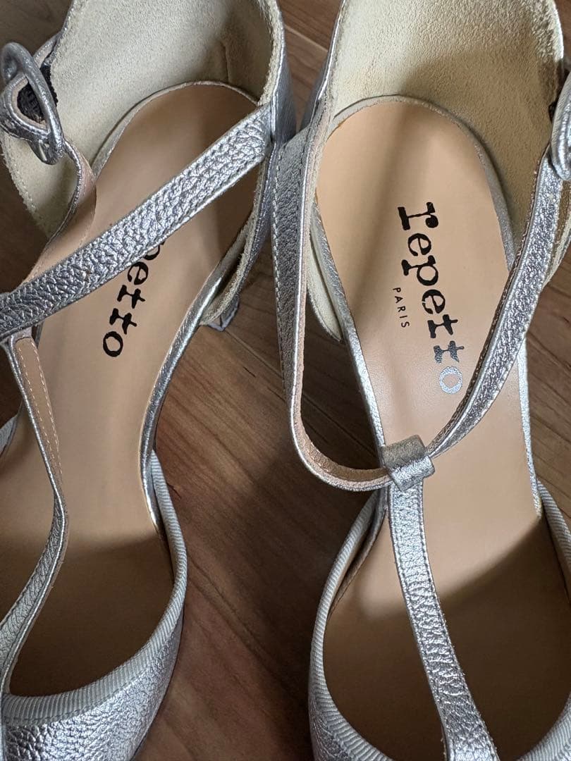 repetto シルバー ハイヒール・パンプス箱付き31500円