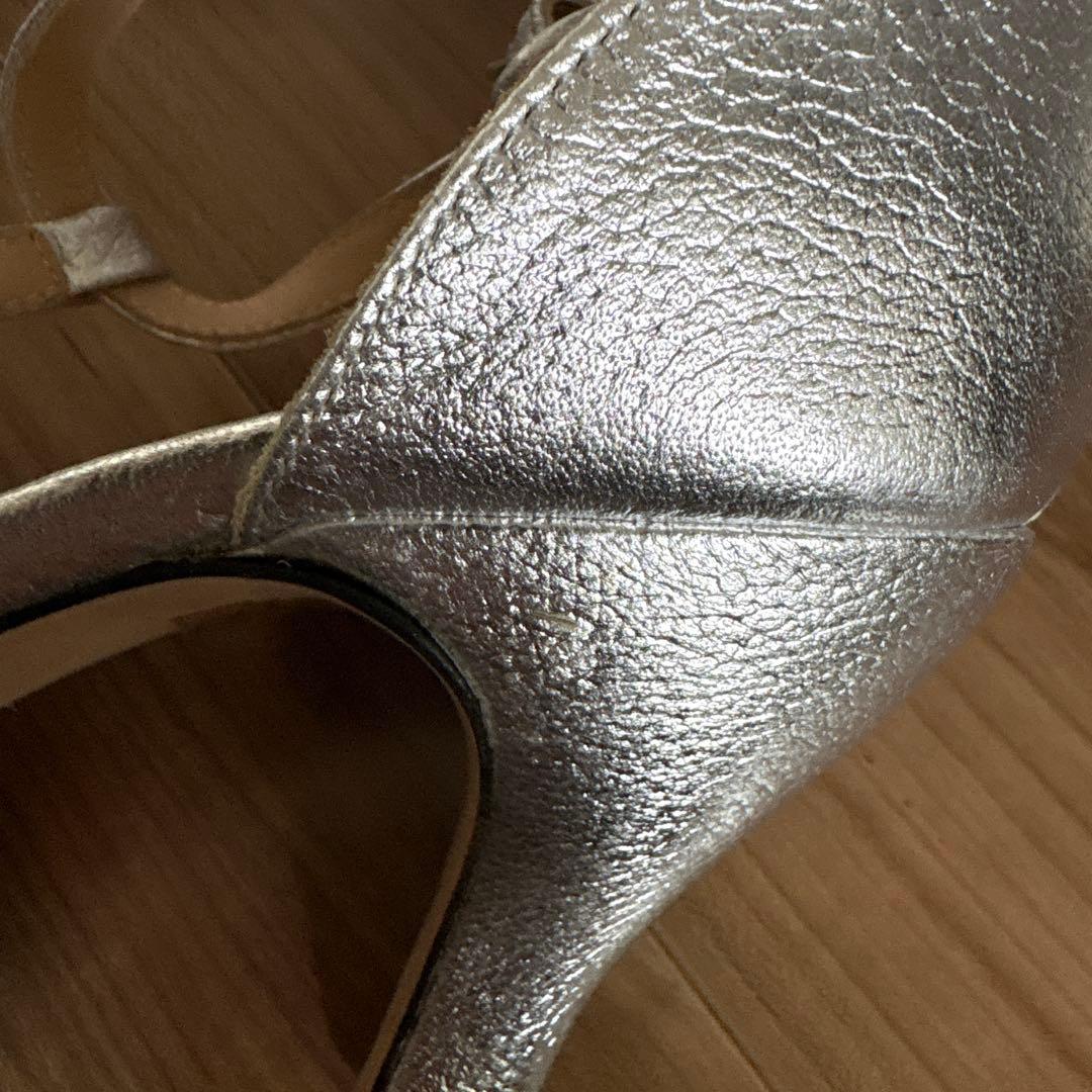 repetto シルバー ハイヒール・パンプス箱付き31500円