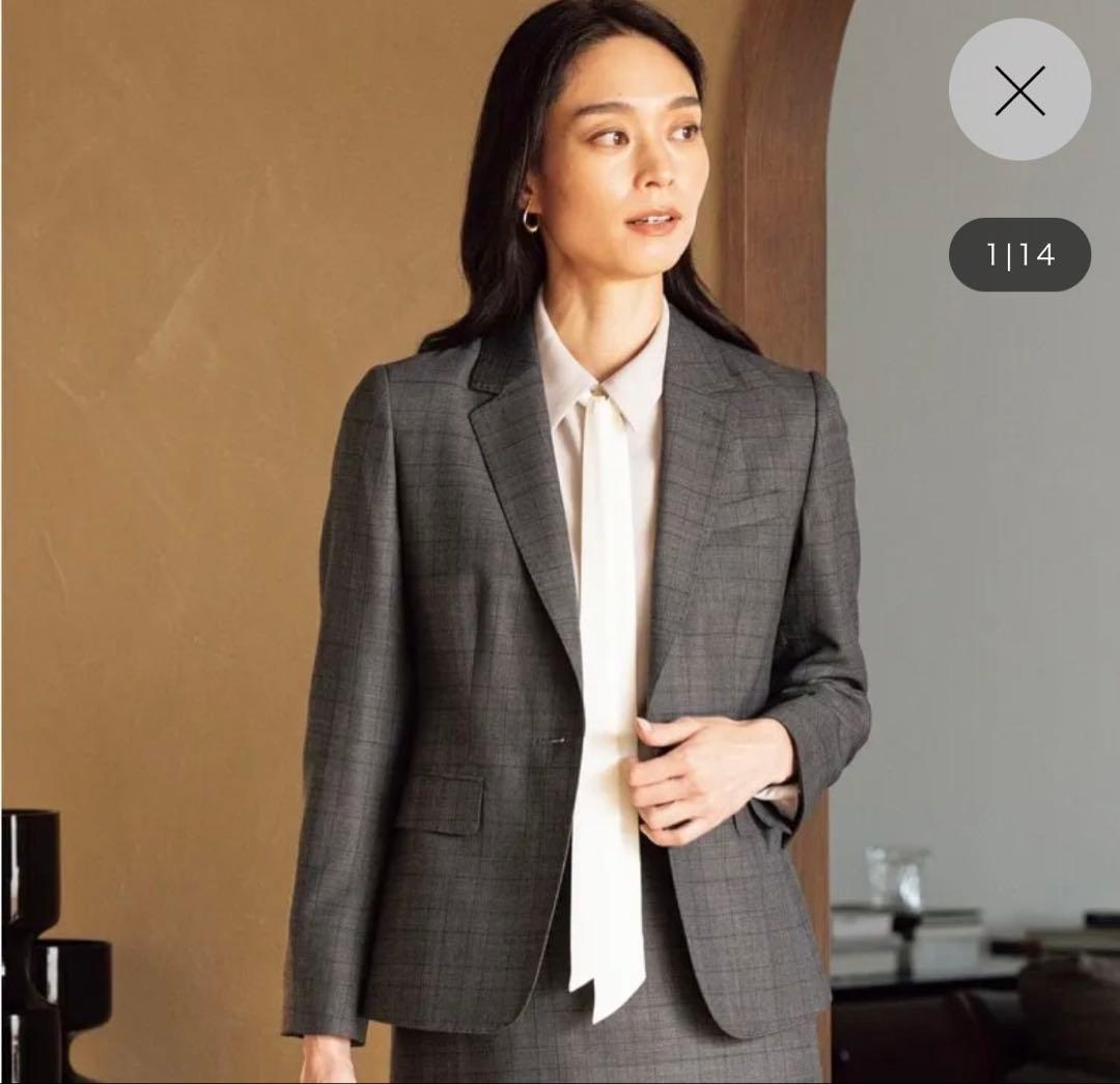 新品⭐️AOKI × ジュンコシマダ ハイクオリティ グレーチェック 高品質