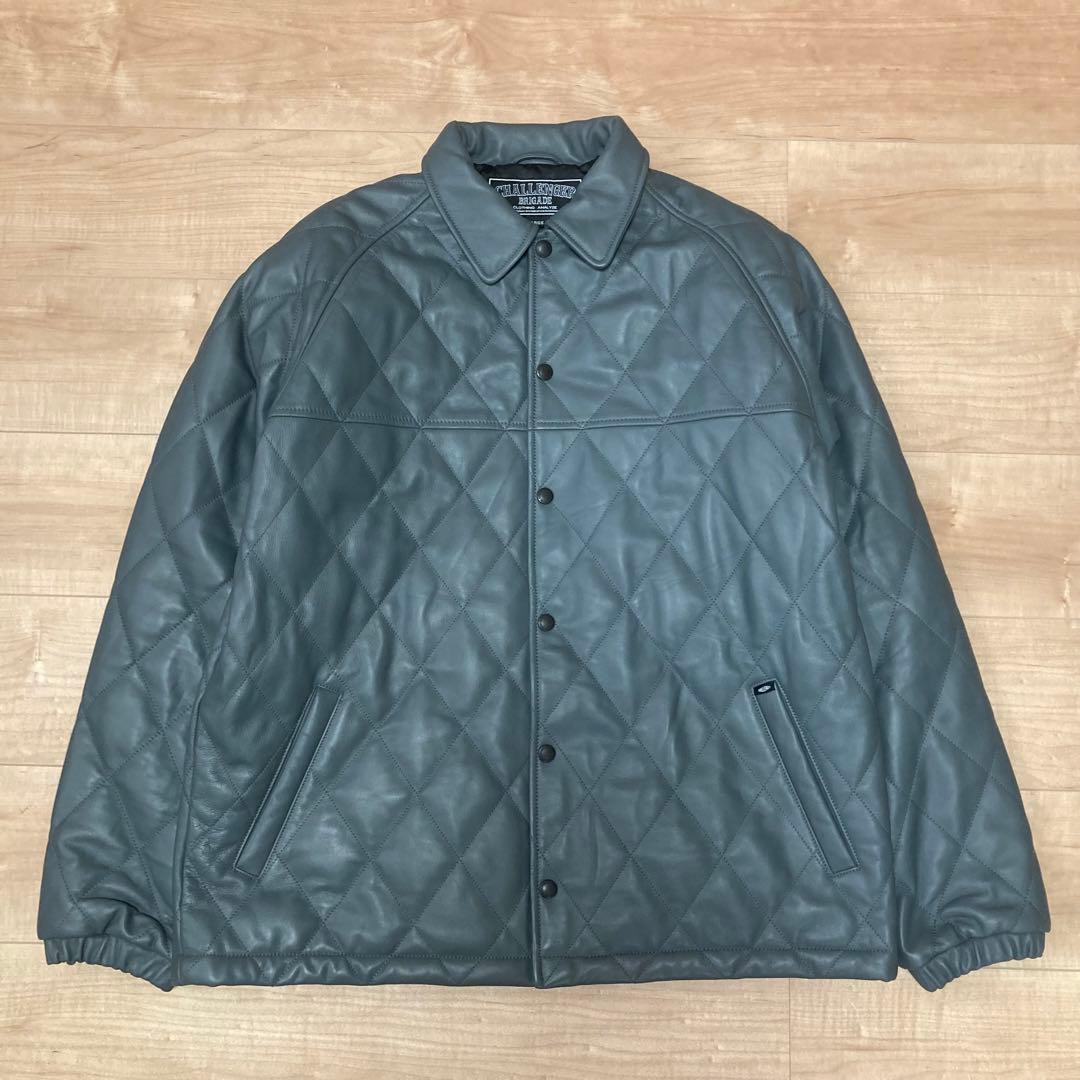 ジャケット・アウター CHALLENGER QUILTING LEATHER JACKET L