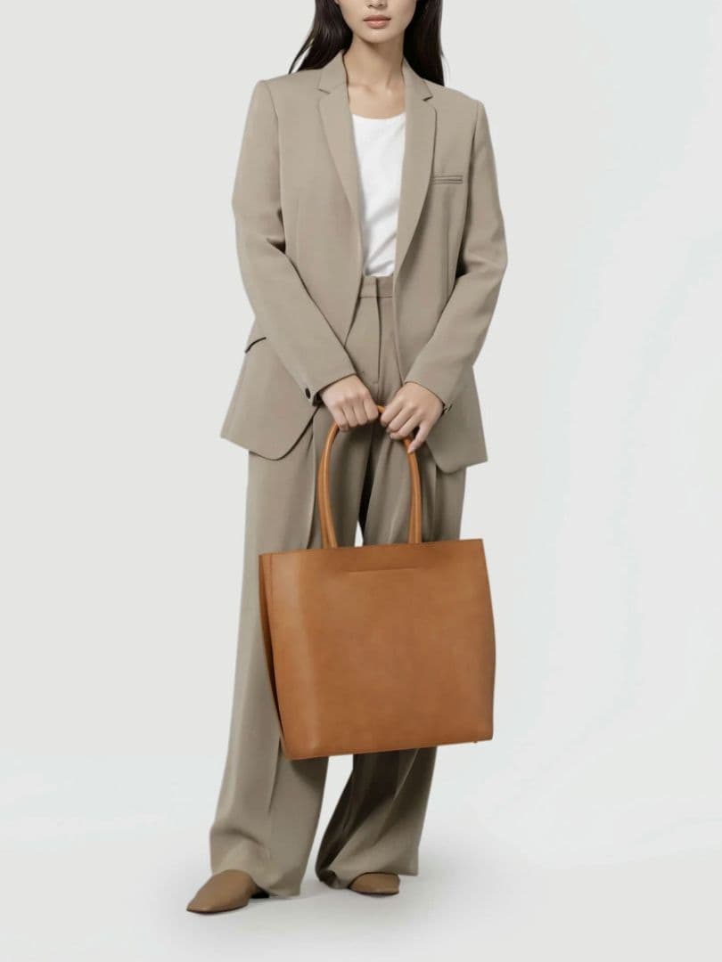 R*)様 土屋鞄 ブラックヌメトートバッグ