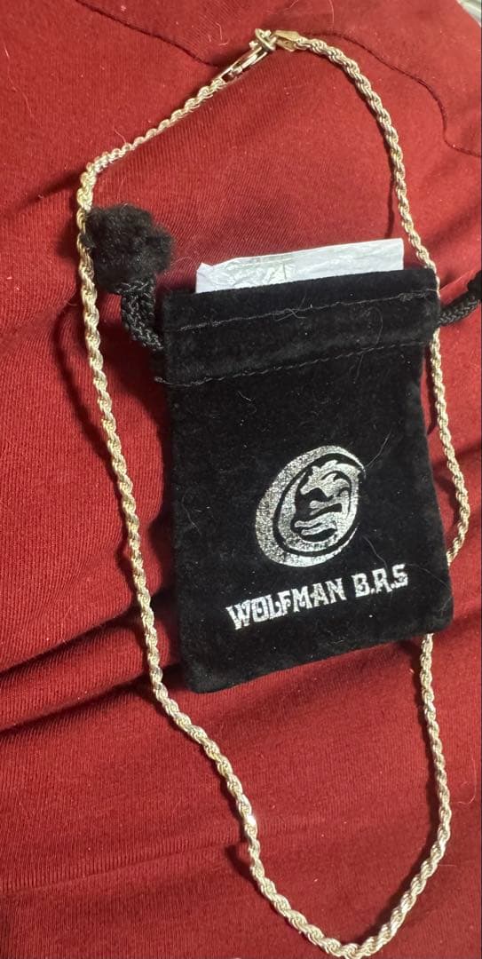 ピンクの猫本物正規品ウルフマンbrs 50センチネックレス