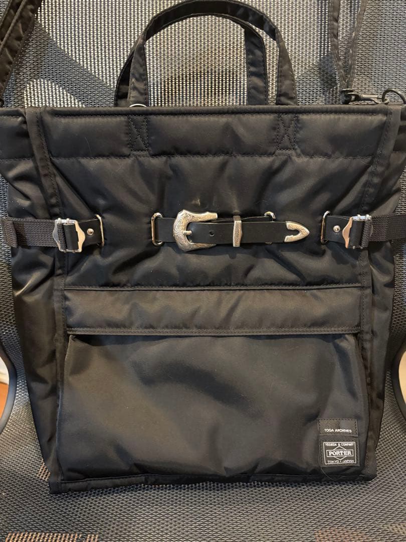 TOGA x PORTER SHOULDER TOTE BAG ブラック