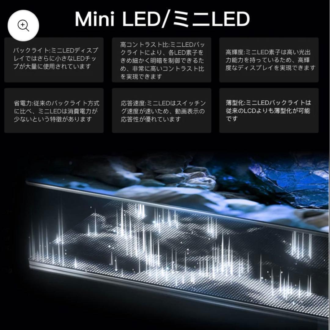 全国送料込❣️未使用FPD50型4K量子ドットmini LEDチューナーレスTV
