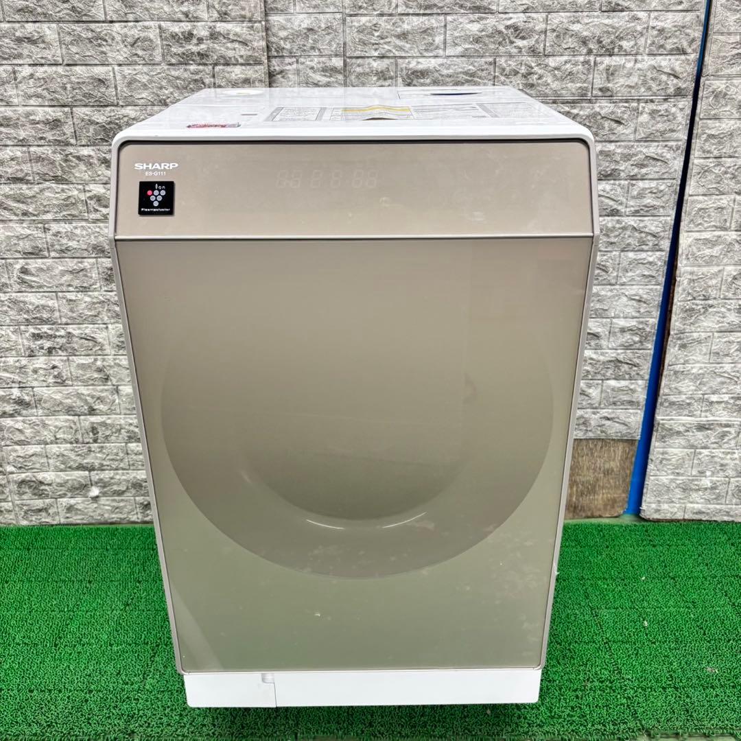 586シャープ　ドラム式洗濯機　左開き　11/6kg 乾燥付き　家庭用　半年保証