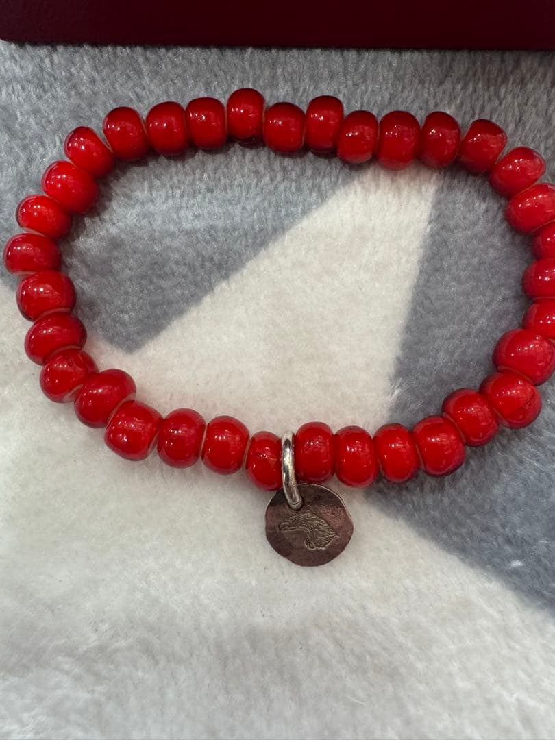 LARRY SMITH ラリースミス　イーグルヘッド　ビーズ　ブレスレット