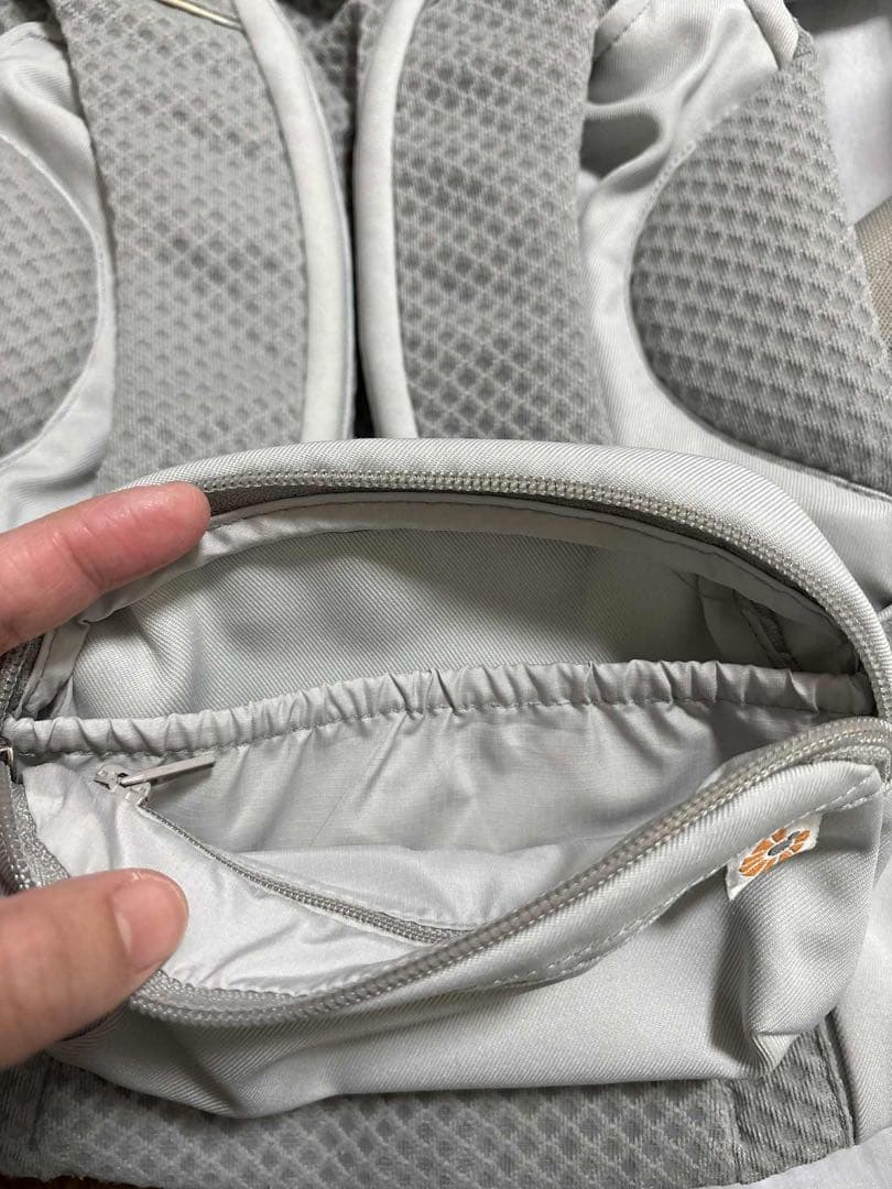 【極美品‼️】エルゴベビー オムニ ブリーズ パールグレー「ポーチ未使用‼️」